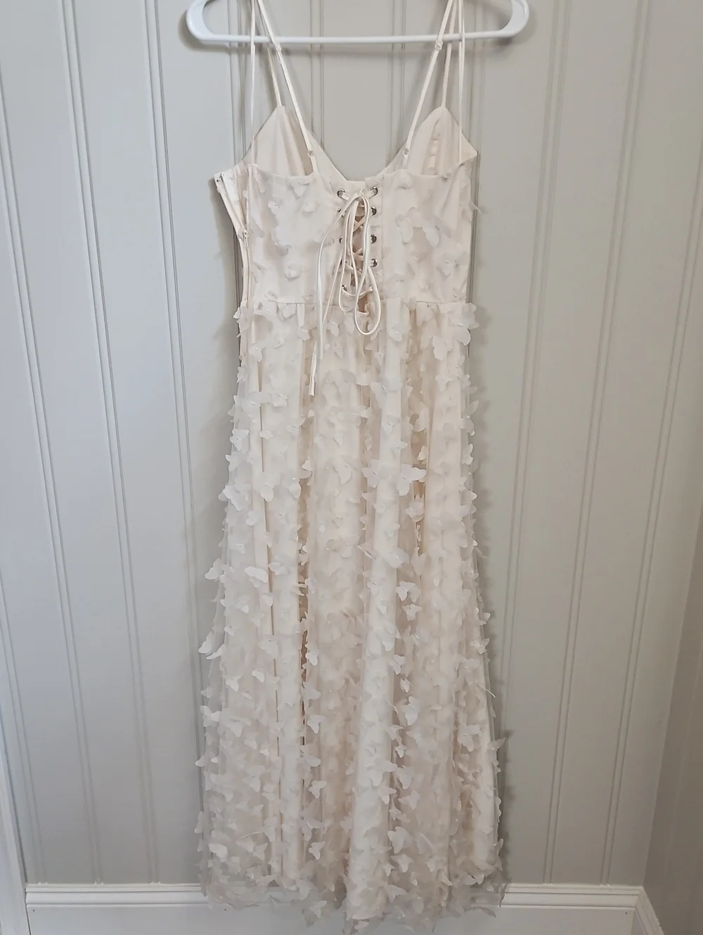 Thirty-Thirty Butterfly Tulle Ivory Dress Size Small